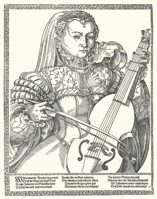 Frau spielt Cello von German School