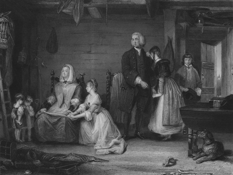 Der Pfarrer von Wakefield von Gilbert Stuart after Newton