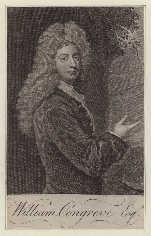William Congreve, englischer Dramatiker von Godfrey (after) Kneller