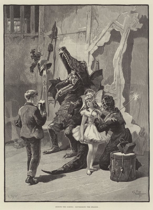 Hinter den Kulissen, den Drachen erfrischen von Gordon Frederick Browne