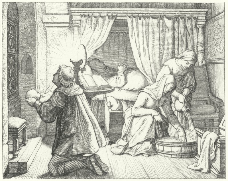 Die Geburt von Martin Luther von Gustav Ferdinand Leopold Konig