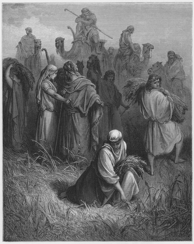 Boas und Ruth von Gustave Dore