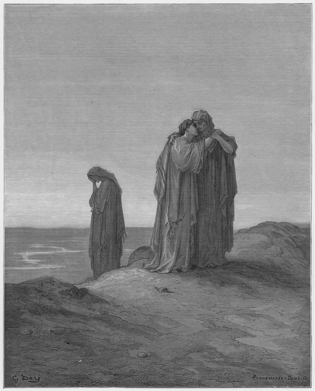 Naomi und ihre Schwiegertochter von Gustave Dore