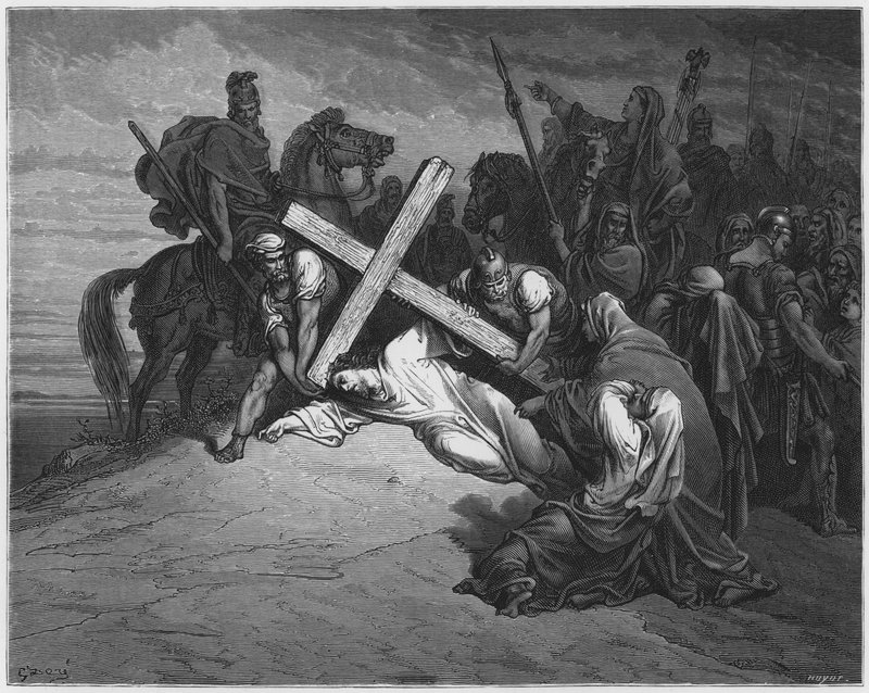 Die Ankunft auf Golgatha von Gustave Dore