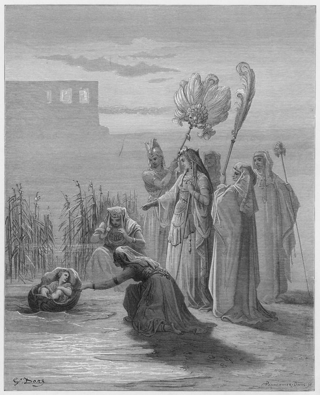 Das Auffinden von Moses von Gustave Dore