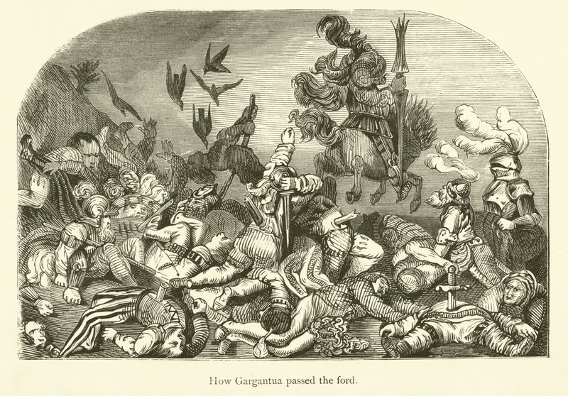 Illustration für die Werke von Rabelais von Gustave after Dore