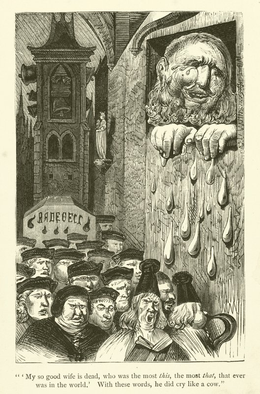 Illustration für die Werke von Rabelais von Gustave after Dore