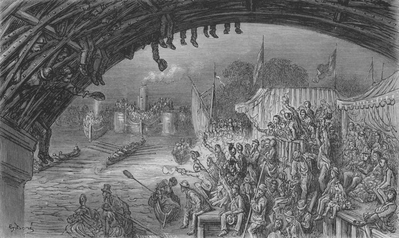 Die Ankunft von Gustave after Dore