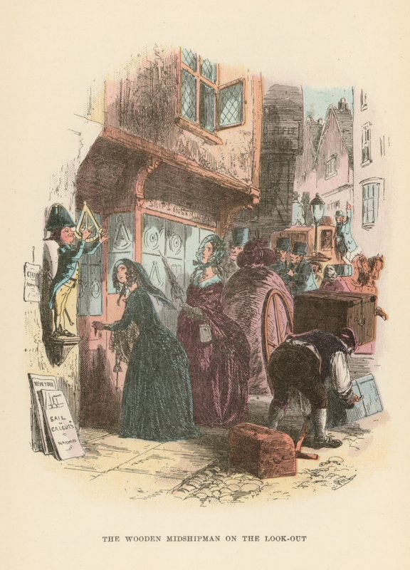 Illustration für Dombey und Sohn von Hablot Knight Browne
