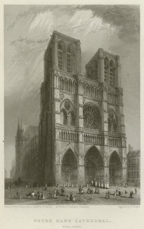 Kathedrale Notre-Dame, Westfassade von Hablot Knight Browne