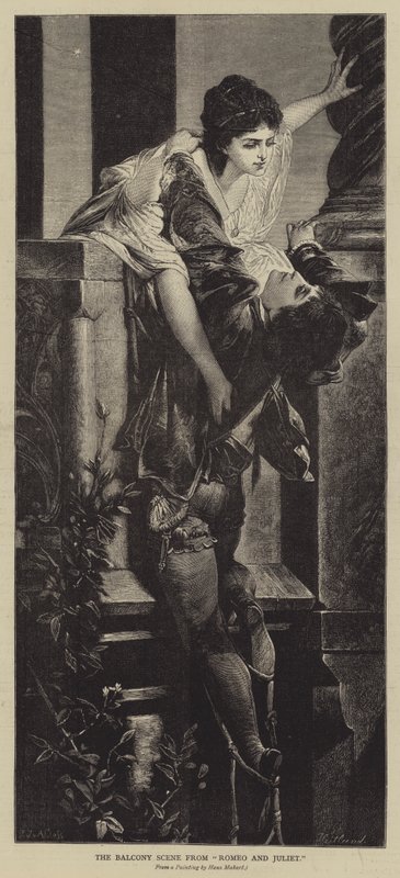 Die Balkonszene aus Romeo und Julia von Hans Makart