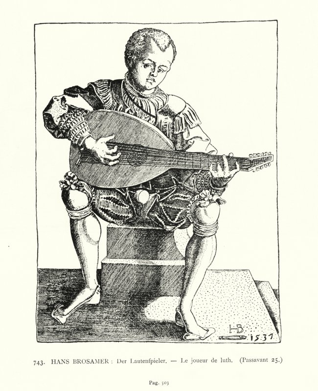Der Lautenspieler von Hans Brosamer