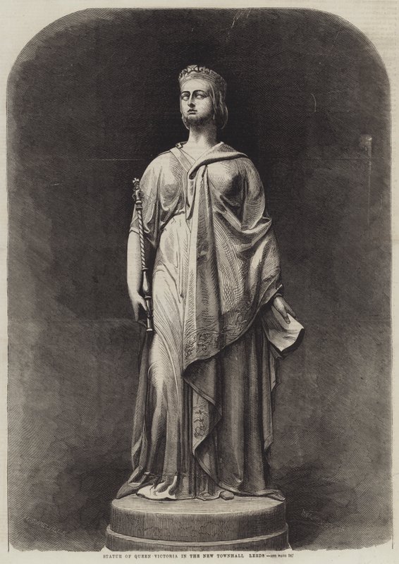 Statue von Königin Victoria im neuen Rathaus von Leeds von Harden Sidney Melville