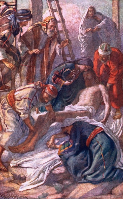 Am Kreuz von Harold Copping