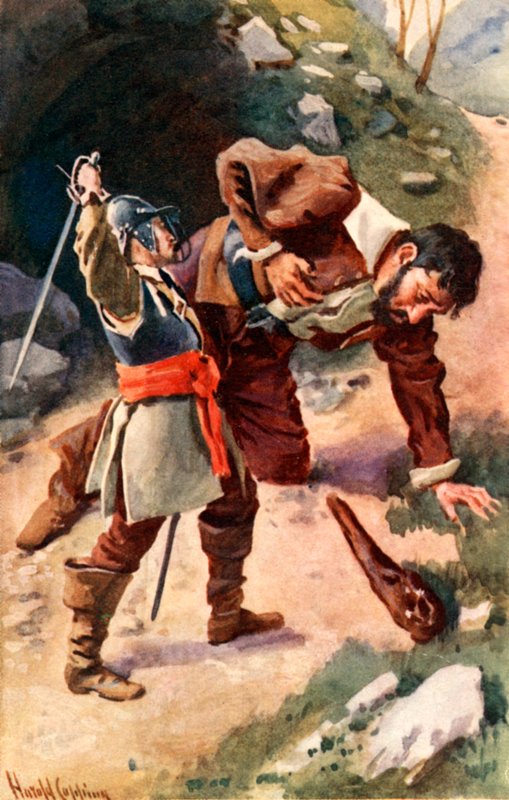 Tod des Riesen Maul von Harold Copping
