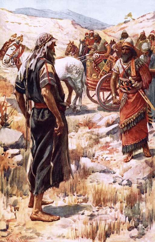 Elia und Ahab von Harold Copping