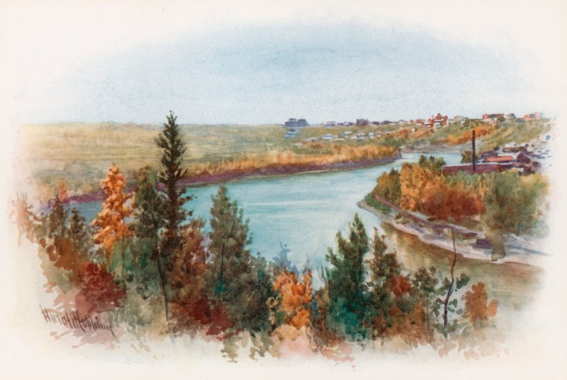 Der Saskatchewan-Fluss bei Edmonton von Harold Copping