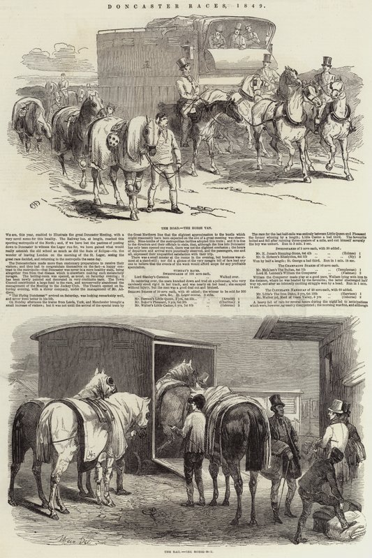 Doncaster-Rennen, 1849 von Harrison William Weir