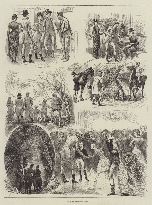 Ein Tag in Beckton Hall von Harry Furniss
