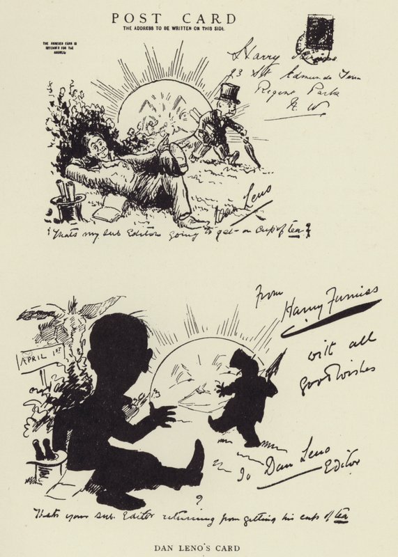 Dan Lenos Karte von Harry Furniss
