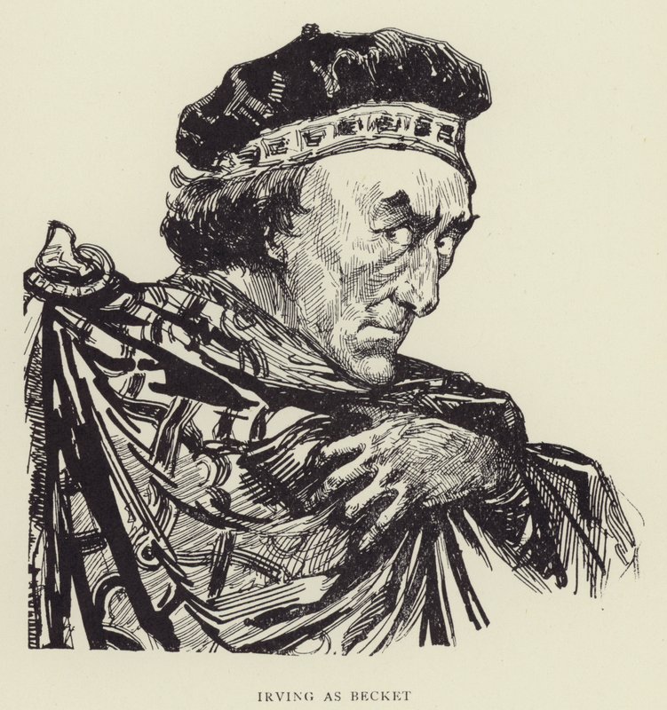 Irving als Becket von Harry Furniss