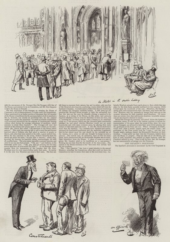 Leben im Parlament, Fremde im Haus von Harry Furniss