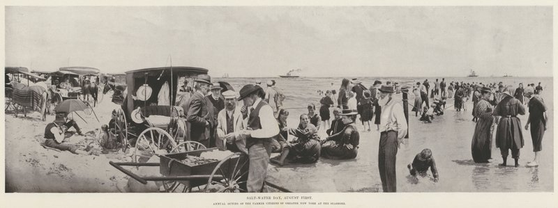 Salzwassertag, 1. August (s/w Foto) von Harry M. Pettit
