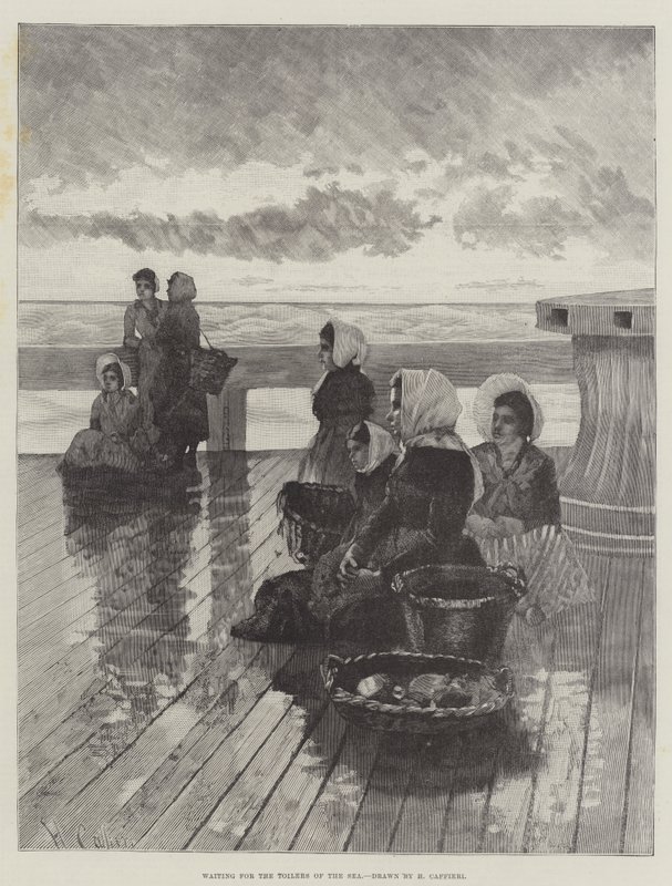 Warten auf die Arbeiter des Meeres von Hector Caffieri