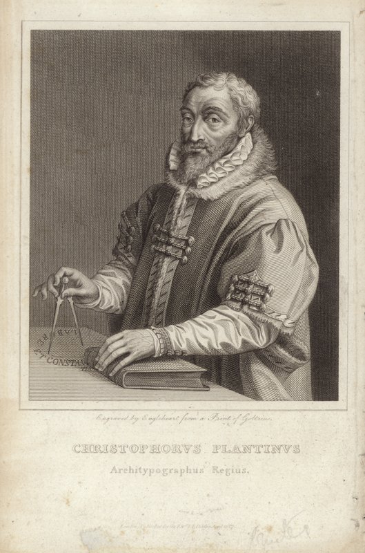 Christophe Plantin von Hendrik Goltzius