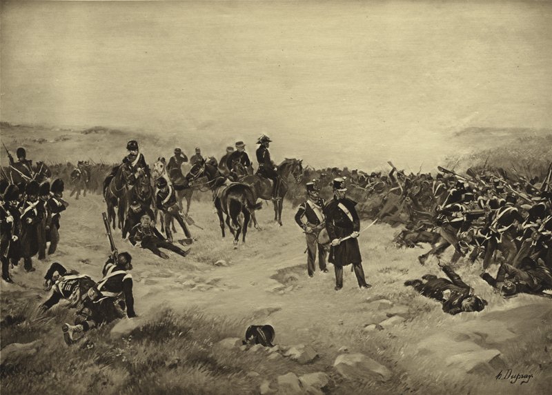 Schlacht von Inkerman, 1854 (Gravur) von Henri Louis Dupray