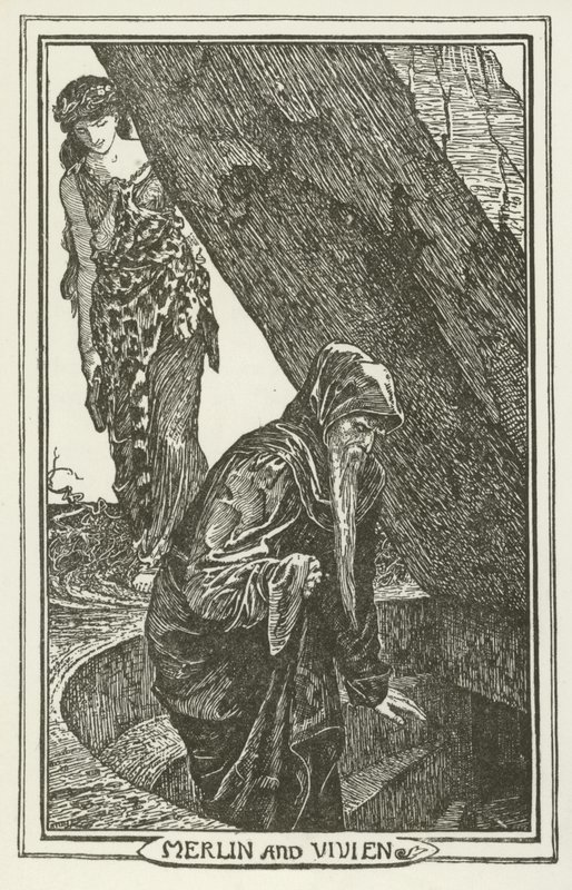 Merlin und Vivien von Henry Justice Ford