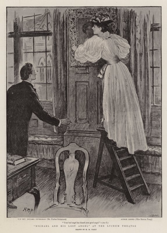 Michael und sein verlorener Engel, im Lyceum Theatre von Henry Marriott Paget