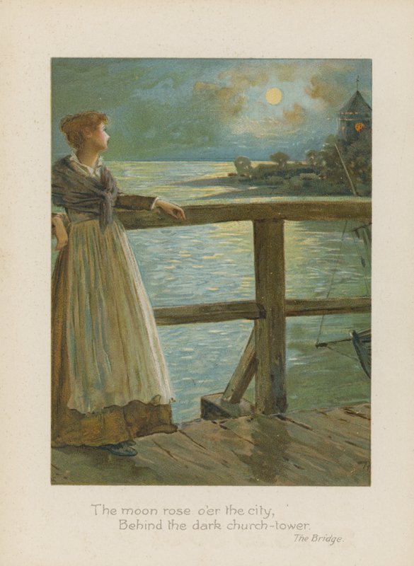Der Mond erhob sich über die Stadt, hinter dem dunklen Kirchturm von Henry Marriott Paget