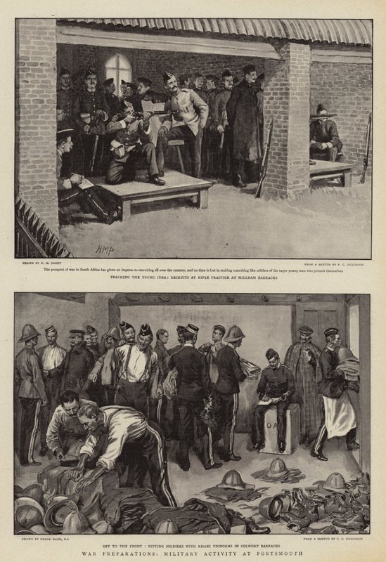 Kriegsvorbereitungen, militärische Aktivitäten in Portsmouth von Henry Marriott Paget