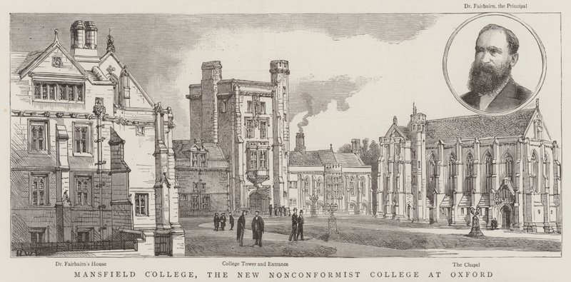 Mansfield College, das neue nonkonformistische College in Oxford von Henry William Brewer