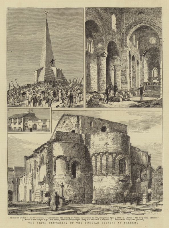 Das sechste Jahrhundert der sizilianischen Vesper in Palermo von Henry William Brewer