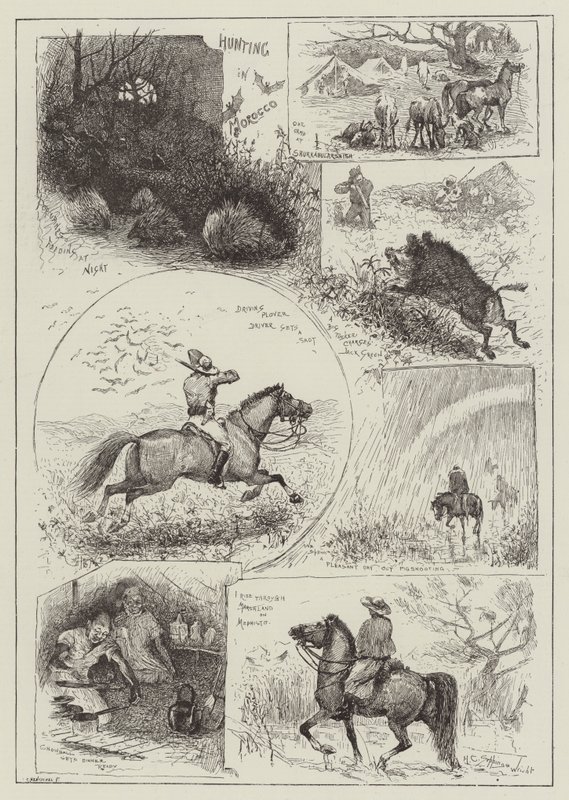 Jagd in Marokko von Henry Charles Seppings Wright