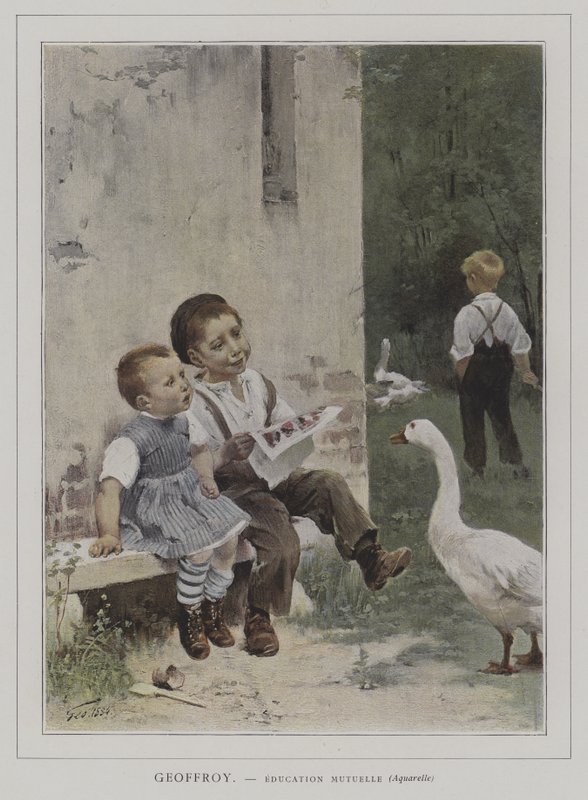 Gegenseitige Erziehung von Henri Jules Jean Geoffroy