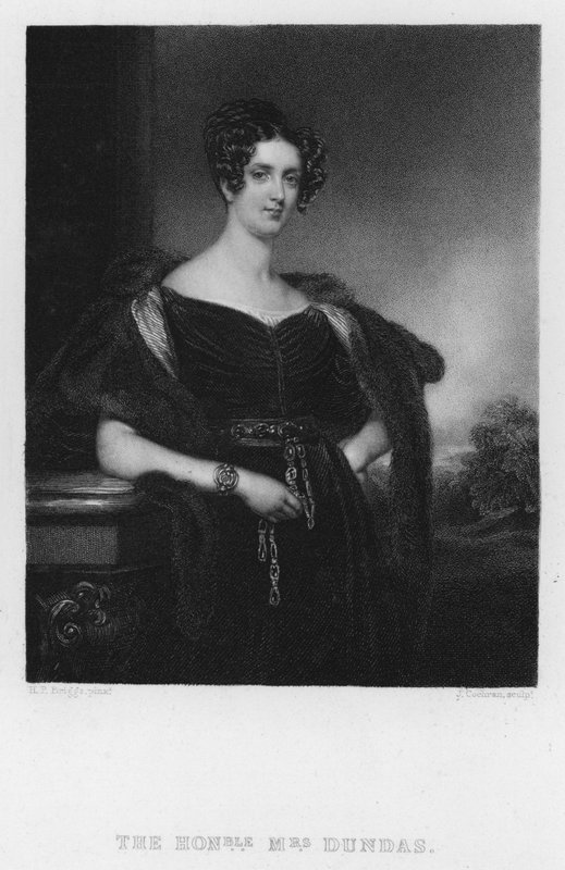Mrs. Dundas (Gravur) von Henry Perronet (after) Briggs