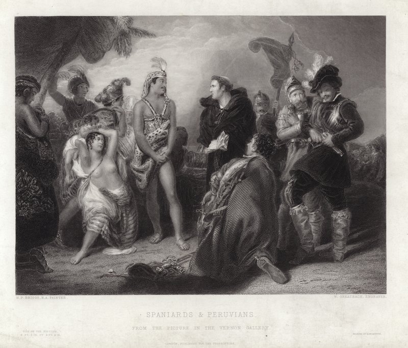Spanier und Peruaner von Henry Perronet Briggs