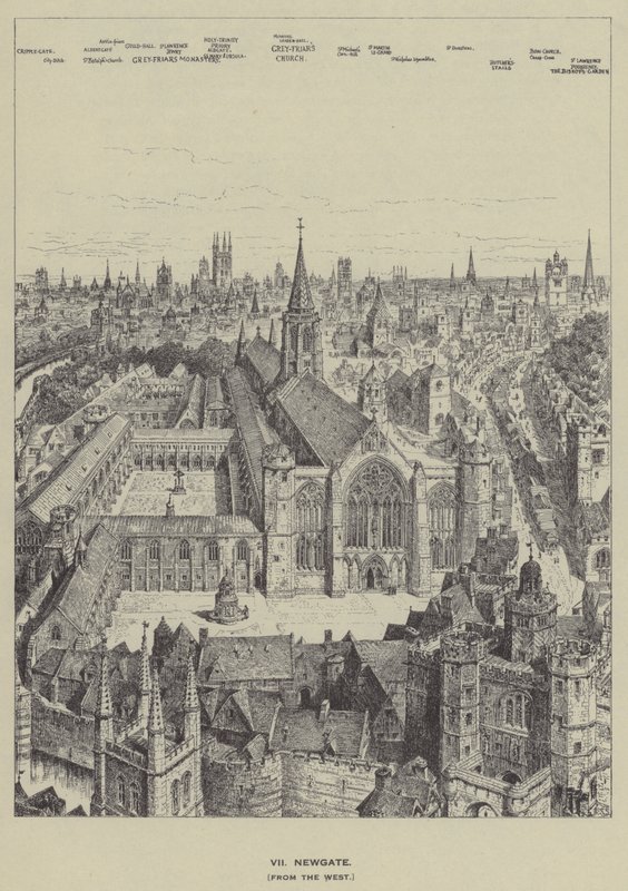 Newgate, vom Westen von Henry William Brewer