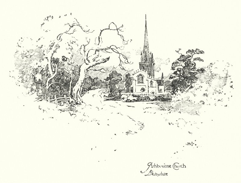 Ashbourne Kirche, Derbyshire von Herbert (after) Railton
