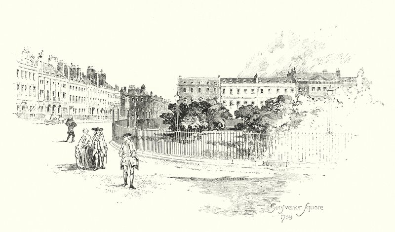Grosvenor Square, London von Herbert (after) Railton