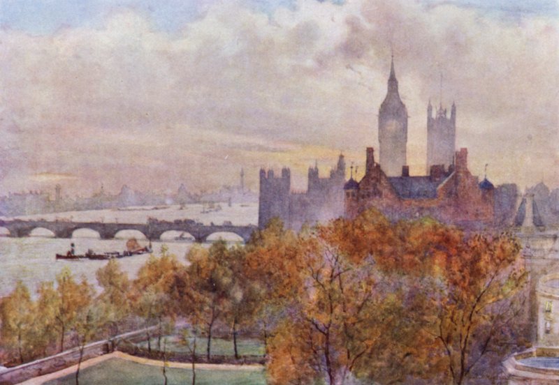Von Whitehall Court (Farblithografie) von Herbert Menzies (after) Marshall