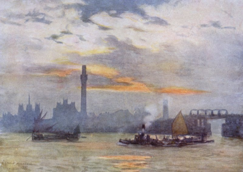 Sonnenaufgang in Lambeth von Herbert Menzies (after) Marshall