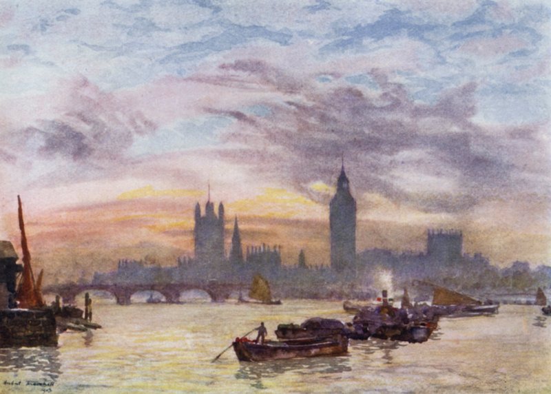 Westminster Türme von Herbert Menzies (after) Marshall