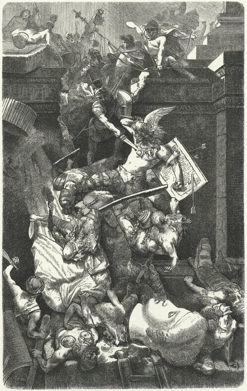Die Vandalen greifen Rom an, 455 von Hermann Vogel