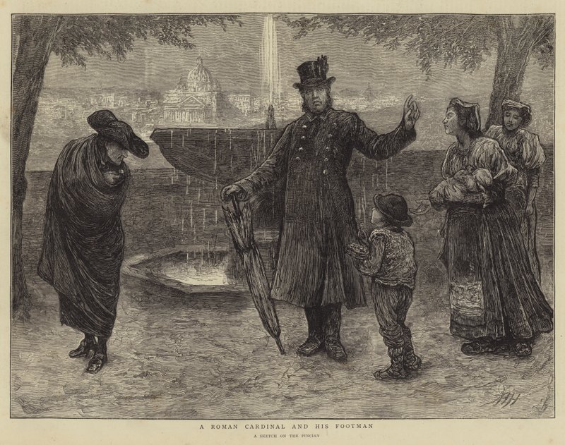 Ein römischer Kardinal und sein Diener von Hubert von Herkomer