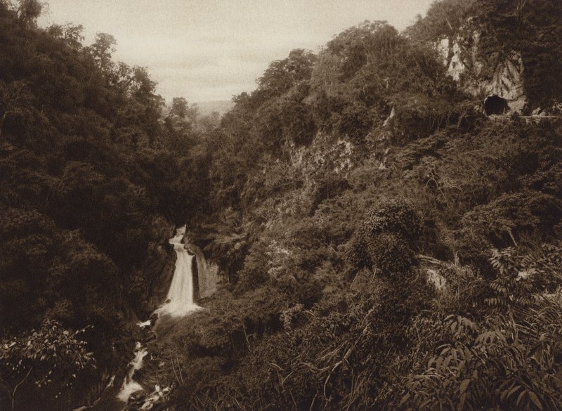 Mexiko: Atoyac, Wasserfall von Hugo Brehme