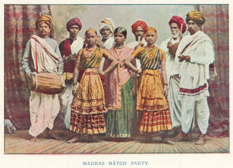 Indische Eingeborene: Madras Natch Party von Indian photographer